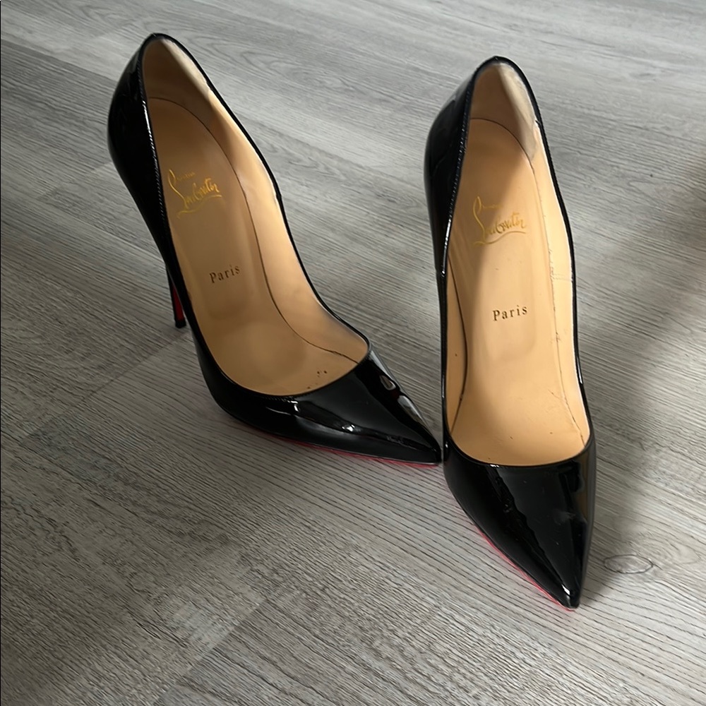 Christian Louboutin Black Patent Leather Pumps